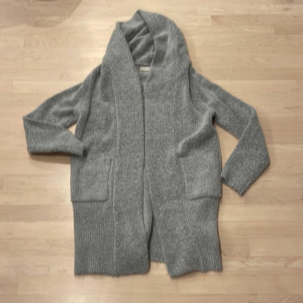 Blank nyc long hooded open cardigan.
